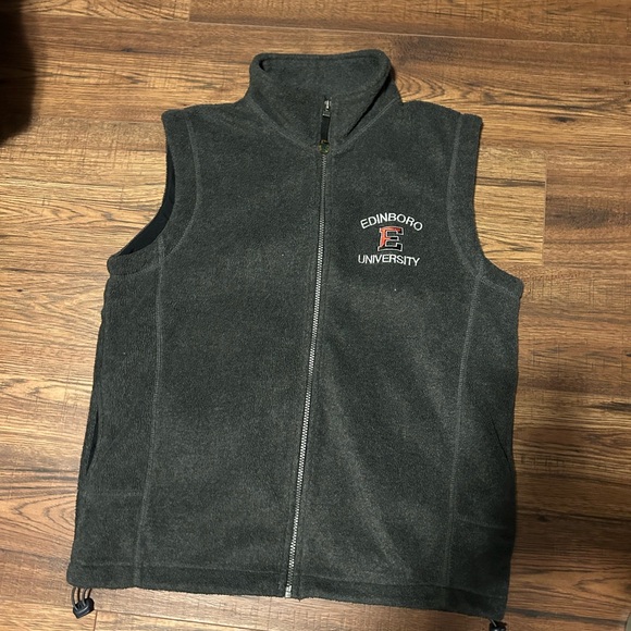 Vintage Edinboro University Fleece Vest - Picture 1 of 4